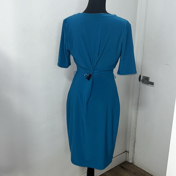White House Black Market Teal Midi Dress - Picture 6 of 10
